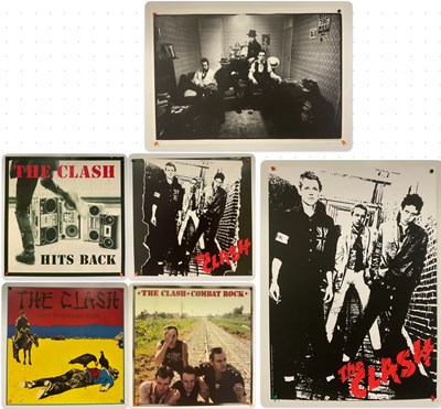 Lot 384 - THE CLASH - A group of album artwork...