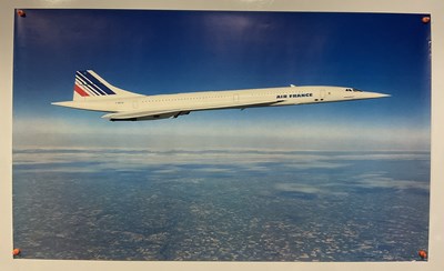 Lot 150 - A French AIR FRANCE CONCORDE poster c. Mid to...