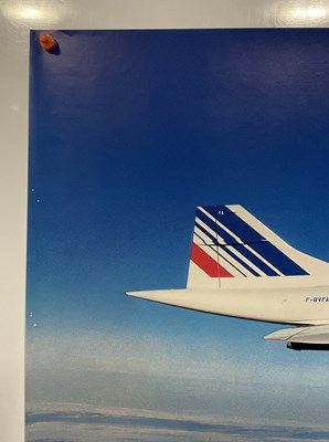 Lot 150 - A French AIR FRANCE CONCORDE poster c. Mid to...