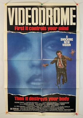 Lot 256 - VIDEODROME (1983) - one sheet movie poster for...