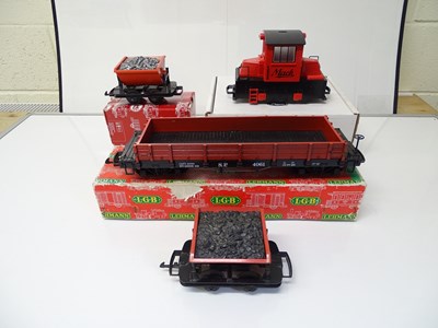 Lot 670 - G SCALE MODEL RAILWAYS: A group of LGB items...
