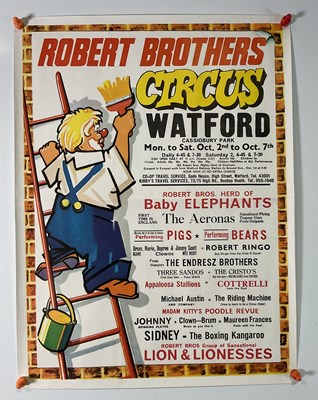 Lot 147 - A ROBERT BROTHERS CIRCUS poster for Cassiobury...