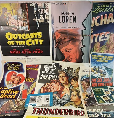 Lot 333 - A small group of war film posters comprising:...