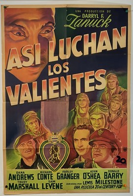 Lot 101 - A small group of war film posters comprising:...