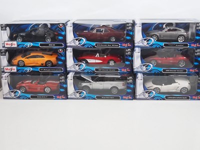 Lot 5 - A group of MAISTO 1:18 scale diecast cars, all...