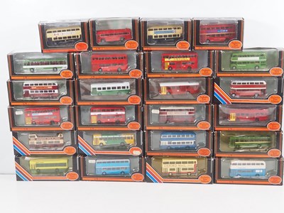 Lot 10 - A large group of 1:76 scale EFE buses - mostly...