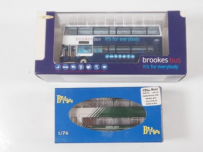 Lot 21 - A group of 1:76 scale double deck buses by...