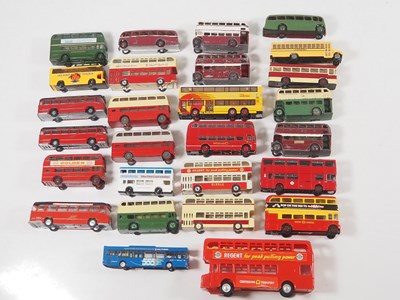 Lot 23 - A large quantity of unboxed playworn buses and...