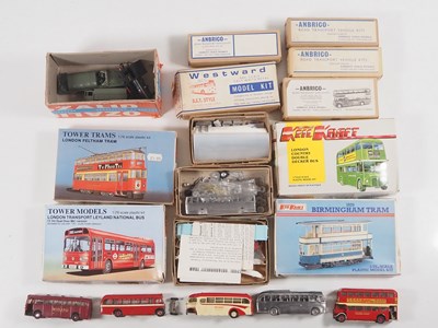 Lot 24 - A large quantity of unbuilt and part built bus...