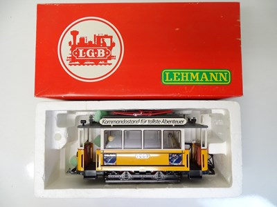 Lot 677 - G SCALE MODEL RAILWAYS: An LGB 2035 tram car...