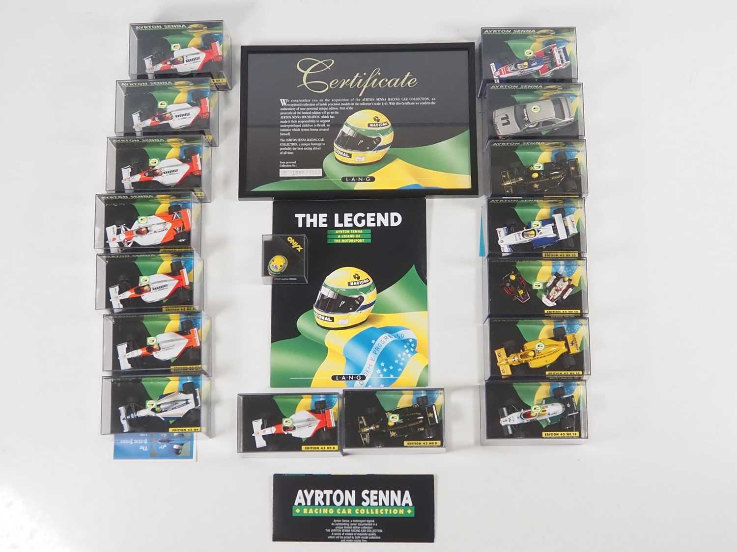 Lot 49 - A LANG (pre-MINICHAMPS) complete Ayrton Senna...