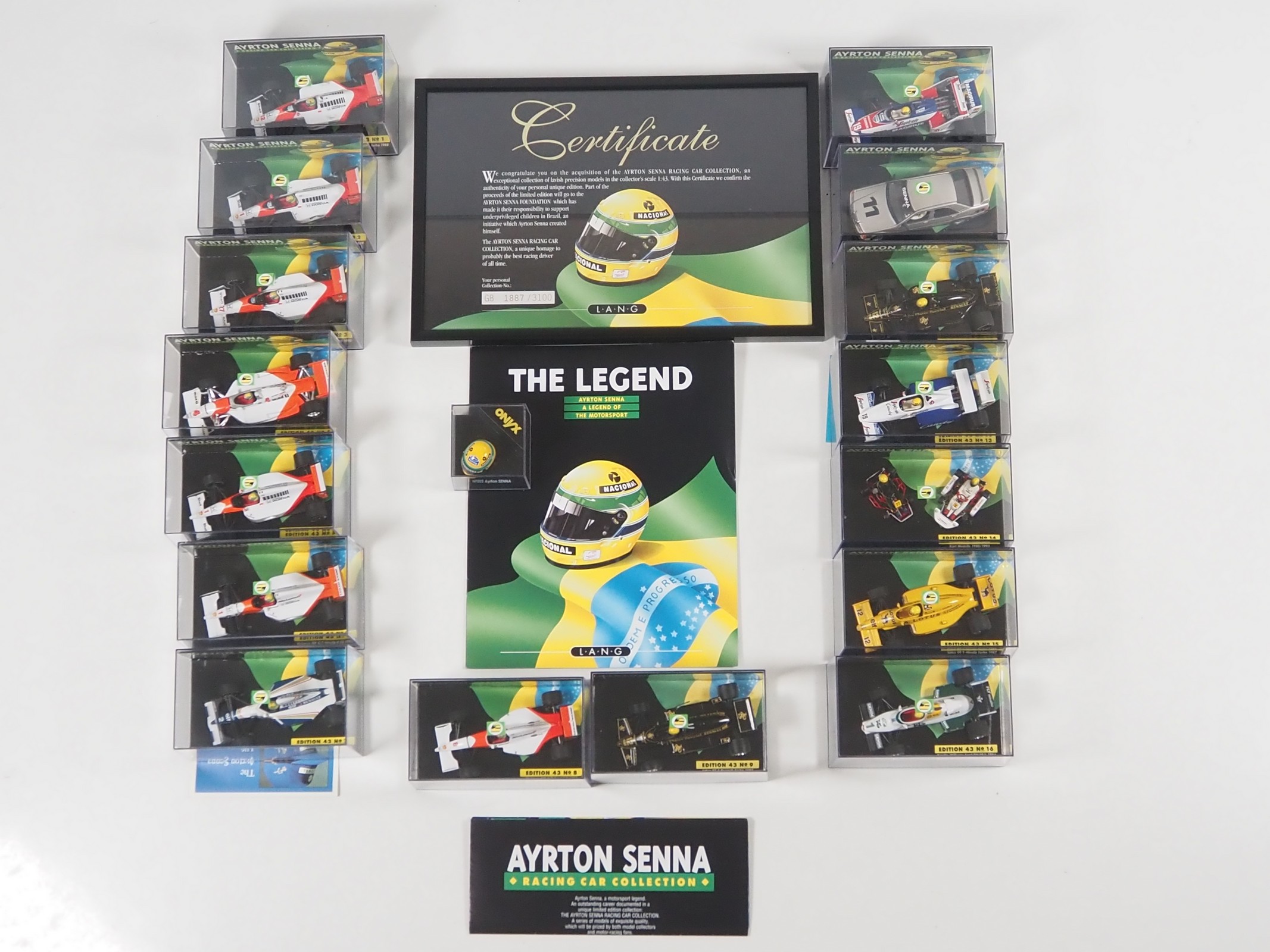 Lot 49 - A LANG (pre-MINICHAMPS) complete Ayrton Senna