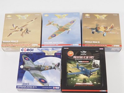 Lot 53 - A group of five CORGI Aviation Archive 1:72...