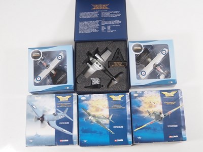 Lot 54 - A group of six 1:72 scale diecast aircraft by...