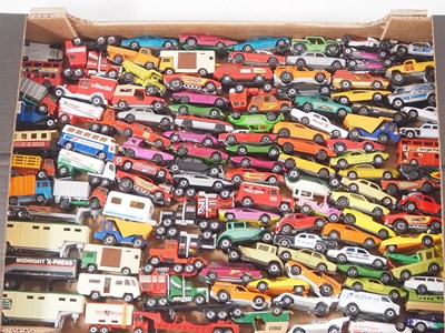 Lot 63 - A large tray of mixed mostly playworn diecast...