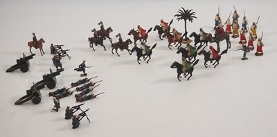 Lot 67 - A group of vintage diecast figures by BRITAINS...