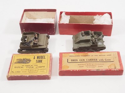 Lot 70 - A pair of vintage BRITAINS diecast military...