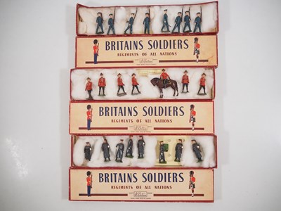 Lot 73 - A group of vintage BRITAINS diecast soldier...