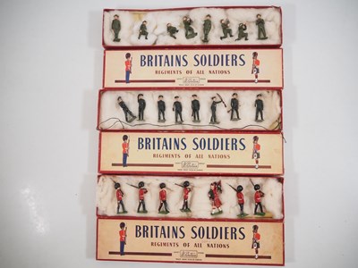 Lot 74 - A group of vintage BRITAINS diecast soldier...