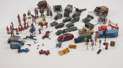 Lot 78 - A mixed group of playworn diecast vehicles,...