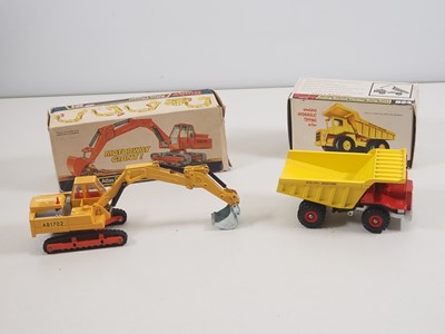 Lot 90 - A pair of DINKY diecast construction vehicles...