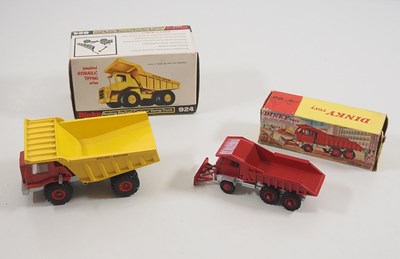 Lot 91 - A pair of DINKY diecast construction vehicles...