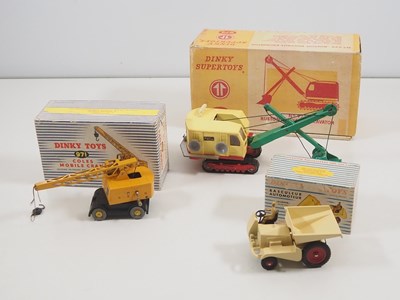 Lot 92 - A group of DINKY diecast construction vehicles...