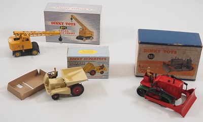 Lot 93 - A group of DINKY diecast construction vehicles...