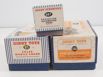 Lot 93 - A group of DINKY diecast construction vehicles...