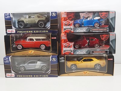 Lot 103 - A group of MAISTO 1:18 scale diecast cars,...