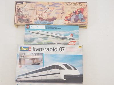 Lot 144 - A group of boxed unbuilt kits comprising a...