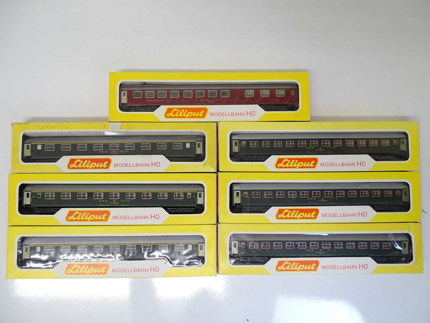 Lot 74 - HO SCALE MODEL RAILWAYS: A group of LILIPUT...