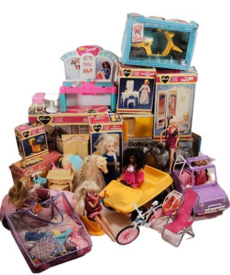 Lot 155 - A large collection of vintage Sindy and Barbie...