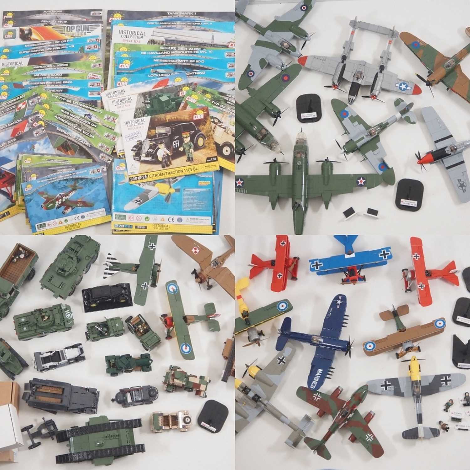 Lot 160 - A very large group of built COBI building...