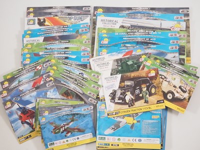 Lot 160 - A very large group of built COBI building...