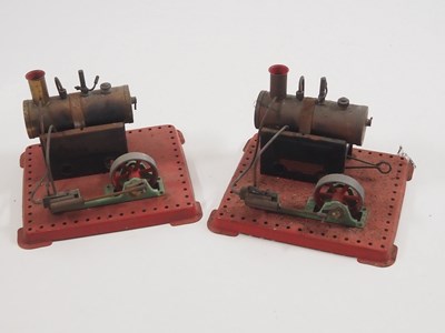 Lot 162 - A pair of MAMOD stationary live steam engines -...