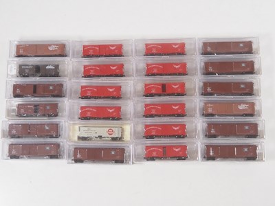 Lot 203 - A group of American Outline N gauge Boxcars by...