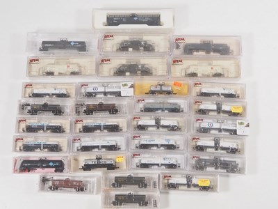 Lot 204 - A group of American Outline N gauge tank cars...