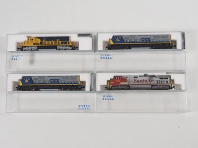 Lot 212 - A group of KATO American Outline N gauge...