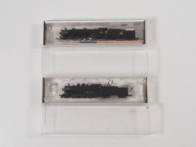 Lot 220 - A pair of American Outline N gauge steam...