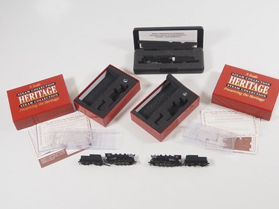 Lot 222 - A group of American Outline N gauge steam...