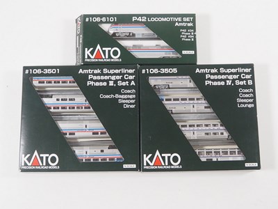 Lot 241 - A group of KATO American Outline N gauge...