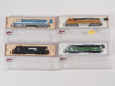 Lot 242 - A group of ATLAS American Outline N gauge...