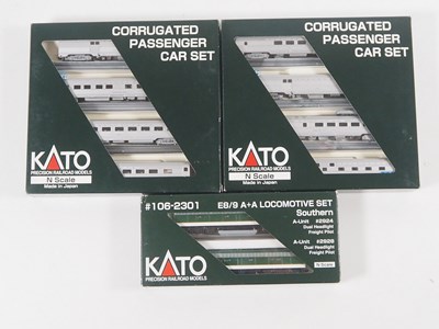 Lot 250 - A group of KATO American Outline N gauge...
