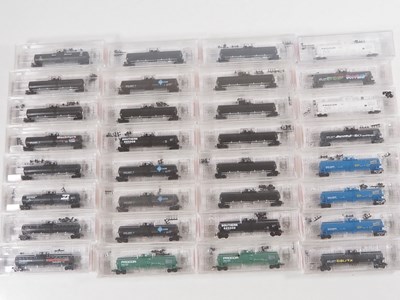 Lot 255 - A group of American Outline N gauge Tank cars...