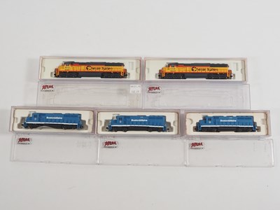 Lot 268 - A group of ATLAS American Outline N gauge...