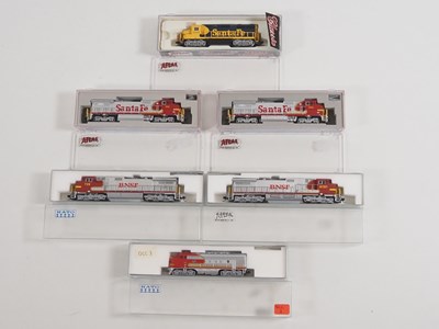 Lot 273 - A group of American Outline N gauge diesel...