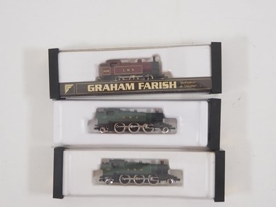 Lot 278 - A group of GRAHAM FARISH N gauge steam...