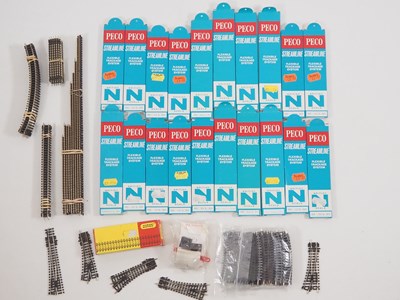 Lot 280 - A quantity of N gauge track, mostly by PECO,...