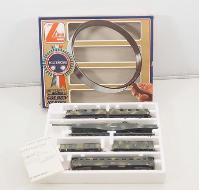 Lot 317 - A LIMA HO gauge Golden Series military train...